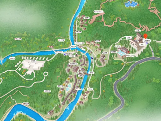 南康结合景区手绘地图智慧导览和720全景技术，可以让景区更加“动”起来，为游客提供更加身临其境的导览体验。